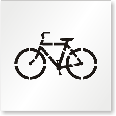 Bike Symbol Stencil
Bike Stencil
