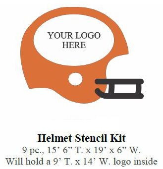 Football Helmet Stencil Kit