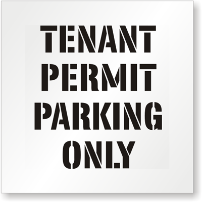 Tenant Permit Parking Only