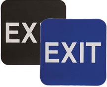 Stock ADA Sign, 6"x6", EXIT