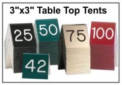Table Top Tent Sign 2"x8"