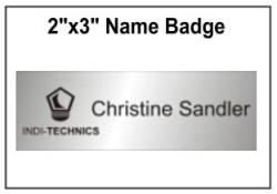 2" x 3" Engraved Name Badge