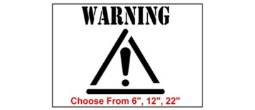 Warning Safety Symbol Stencil