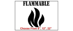 Flammable Safety Symbol Stencil