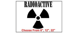 Radioactive Safety Symbol Stencil