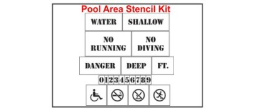 Pool Area Stencil Kit