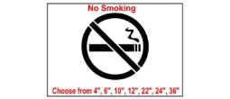 No Smoking Safety Symbol Stencil