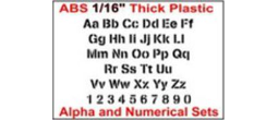 Alpha and Numerical Stencil Sets in ABS 1/16