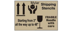 Shipping Stencils in Mylar Plastic