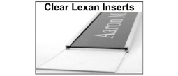 Clear Lexan Inserts