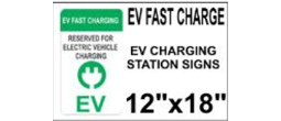 Electric Vehicle Charging Station Signs