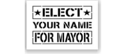 Elect Mayor Stencils