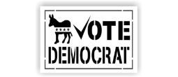 VOTE Democrat Stencils