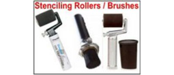 Stenciling Rollers, Foam Rollers, Fountain Rollers