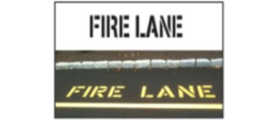 Street Fire Lane Stencils