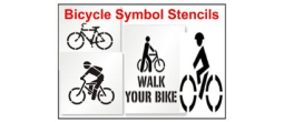 Bicycle Symbol Stencils