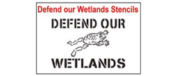 Defend our Wetlands Stencil Sets, Qty. 1, 10 and 50 Pack