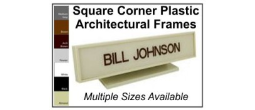 Our Plastic Frames, Square Corner
