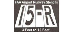 Large FAA Airport Taxi Runway Stencils