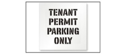 Street Tenant Permit Parking Stencils