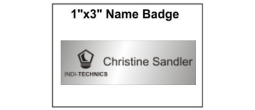 1" x 3" Engraved Name Badge