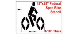 BIKE Symbol, Federal Spec.
Bike Stencil