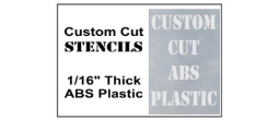 ABS 1/16" Thick Plastic Stencil Set, 48 in. 28 Characters.