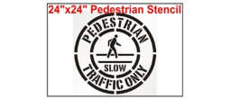 Pedestrian Crossing Symbol Stencil