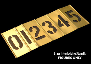 6 Pack Brass 2 in 33 Piece Single Letter Sets 