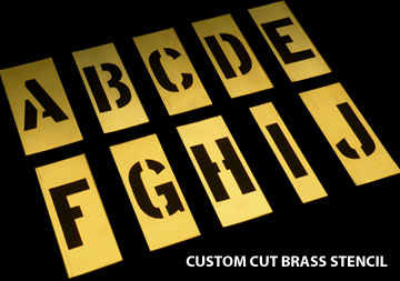 Brass, Metal Stencils, Alphabet Stencil, Custom Stencils