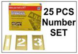 Brass Interlocking 25 Piece Number Set