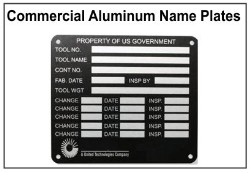 Anodized Aluminum Nameplates