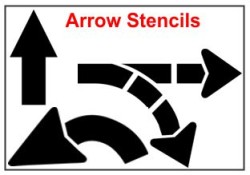 Street Arrow, U-Turn, Turning Stencils