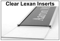 Clear Lexan Inserts