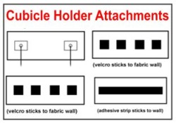 Nameplate Frame Backings and Hangers for Cubicles