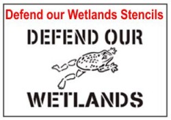 Defend our Wetlands Stencil Sets, Qty. 1, 10 and 50 Pack