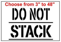 Do Not Stack Stencil
