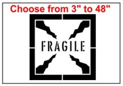 Fragile Symbol Stencil