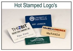 Hot Stamped Badges