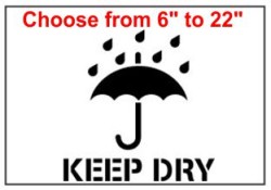 Keep Dry Stencil