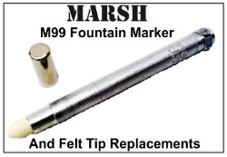 Marsh 99 Refillable Marker Felt-Tip Marker