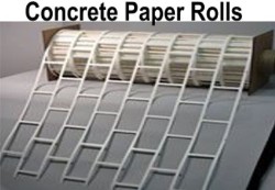 Concrete Decor Paper Roll Stock