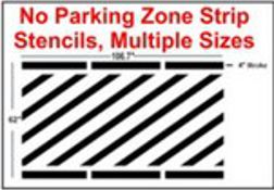 Parking Line Stripping Stencils