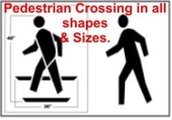 Pedestrian Crossing Street Stencils