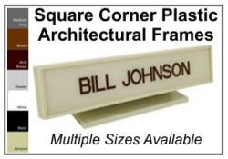 Our Plastic Frames, Square Corner