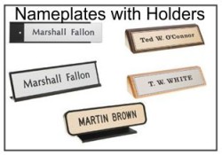 Our Complete Nameplates with Holders