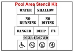 Pool Area Stencil Kit