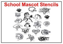 Mascot Stencils for Schools