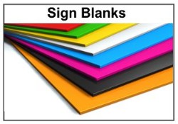 Sign Blanks for Vinyl Lettering