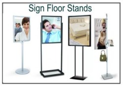 Display Sign Floor Stands & Assesories